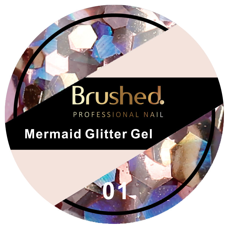 M001 Mermaid Glitter Nude